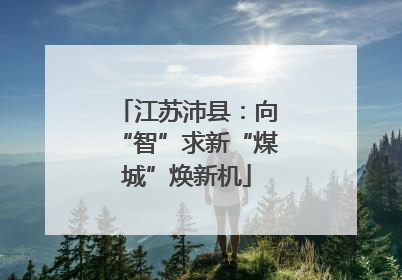 江苏沛县：向“智”求新“煤城”焕新机