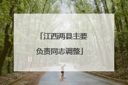 江西两县主要负责同志调整