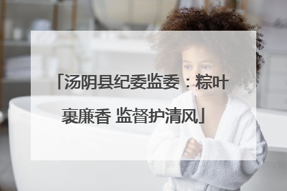 汤阴县纪委监委：粽叶裹廉香 监督护清风