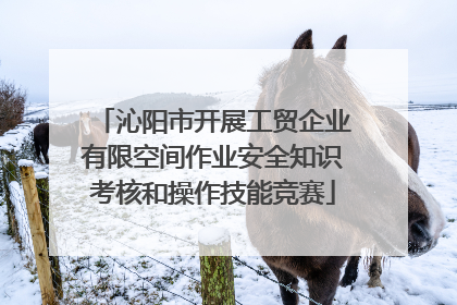 沁阳市开展工贸企业有限空间作业安全知识考核和操作技能竞赛
