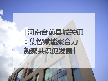 河南台前县城关镇：集智赋能聚合力 凝聚共识促发展