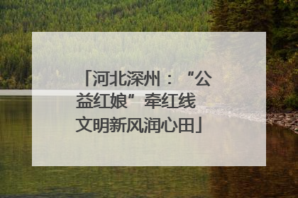 河北深州：“公益红娘”牵红线 文明新风润心田