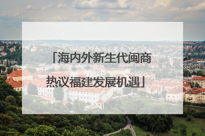 海内外新生代闽商热议福建发展机遇