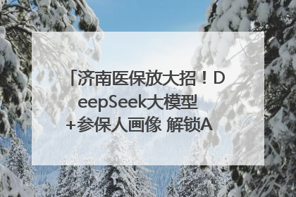 济南医保放大招！DeepSeek大模型+参保人画像 解锁AI医保管家新体验