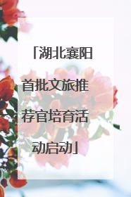 湖北襄阳首批文旅推荐官培育活动启动