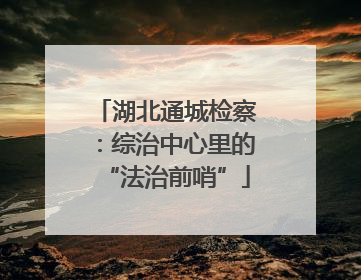 湖北通城检察：综治中心里的“法治前哨”
