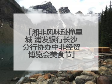 湘非风味碰撞星城 浦发银行长沙分行协办中非经贸博览会美食节