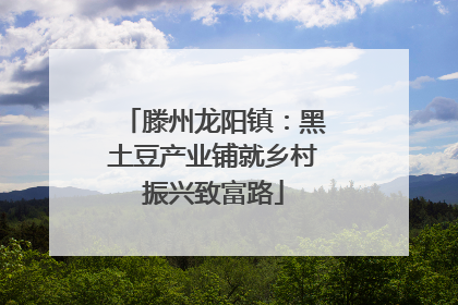 滕州龙阳镇：黑土豆产业铺就乡村振兴致富路