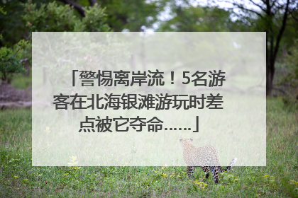 警惕离岸流！5名游客在北海银滩游玩时差点被它夺命……
