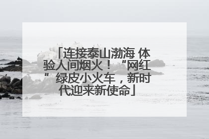 连接泰山渤海 体验人间烟火！“网红”绿皮小火车，新时代迎来新使命
