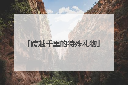 跨越千里的特殊礼物