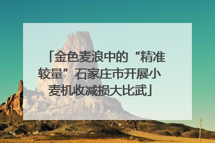金色麦浪中的“精准较量”石家庄市开展小麦机收减损大比武