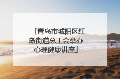 青岛市城阳区红岛街道总工会举办心理健康讲座