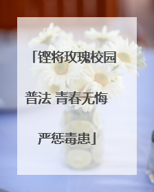 铿将玫瑰校园普法 青春无悔严惩毒患