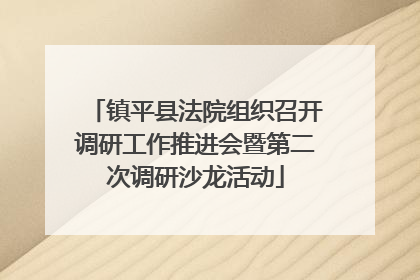镇平县法院组织召开调研工作推进会暨第二次调研沙龙活动