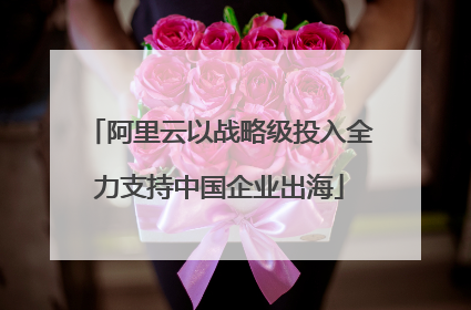 阿里云以战略级投入全力支持中国企业出海