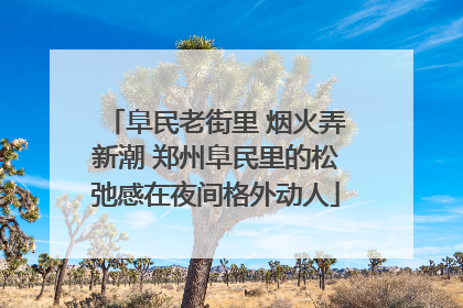 阜民老街里 烟火弄新潮 郑州阜民里的松弛感在夜间格外动人