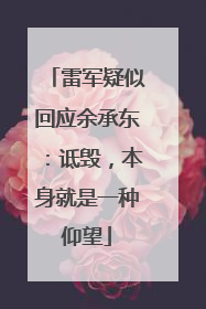 雷军疑似回应余承东：诋毁，本身就是一种仰望