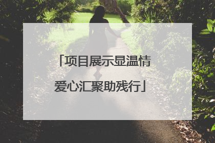 项目展示显温情 爱心汇聚助残行