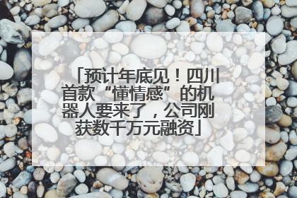 预计年底见！四川首款“懂情感”的机器人要来了，公司刚获数千万元融资