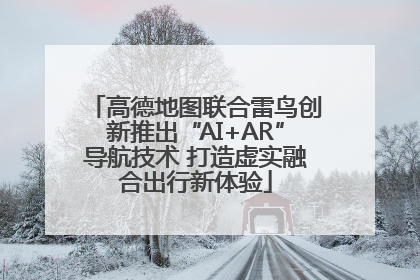 高德地图联合雷鸟创新推出“AI+AR”导航技术 打造虚实融合出行新体验