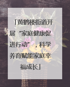 黄鹤楼街道开展“家庭健康促进行动”，科学养育赋能家庭幸福成长