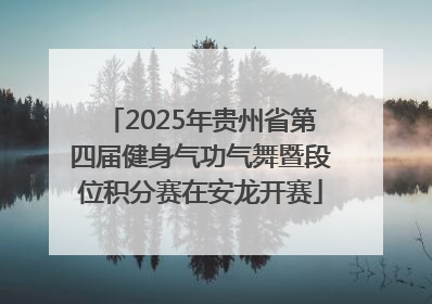 2025年贵州省第四届健身气功气舞暨段位积分赛在安龙开赛