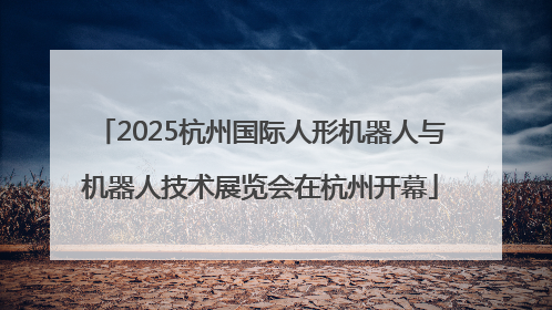2025杭州国际人形机器人与机器人技术展览会在杭州开幕