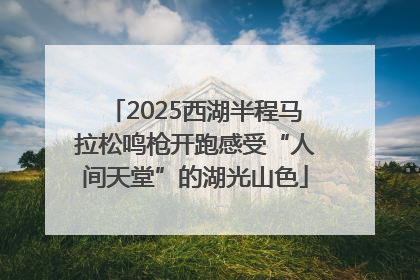 2025西湖半程马拉松鸣枪开跑感受“人间天堂”的湖光山色
