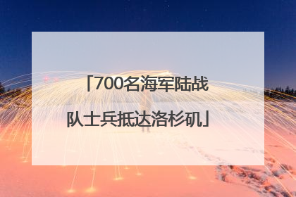 700名海军陆战队士兵抵达洛杉矶