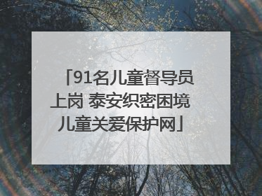 91名儿童督导员上岗 泰安织密困境儿童关爱保护网