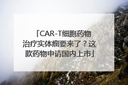CAR-T细胞药物治疗实体瘤要来了？这款药物申请国内上市