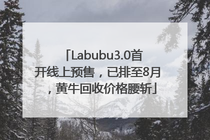 Labubu3.0首开线上预售，已排至8月，黄牛回收价格腰斩
